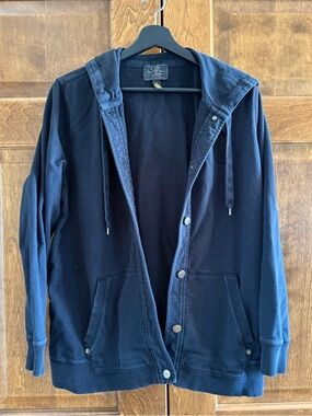 Lauren Ralph Lauren Black Hooded Sweatshirt - Women's Size 1X